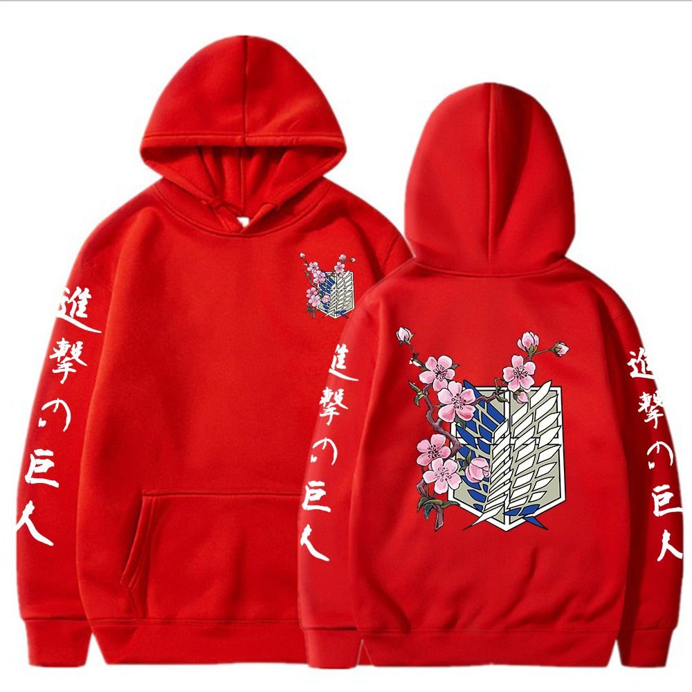 Attack On Titan Flower Blossom Hoodie