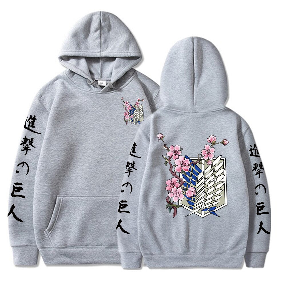 Attack On Titan Flower Blossom Hoodie