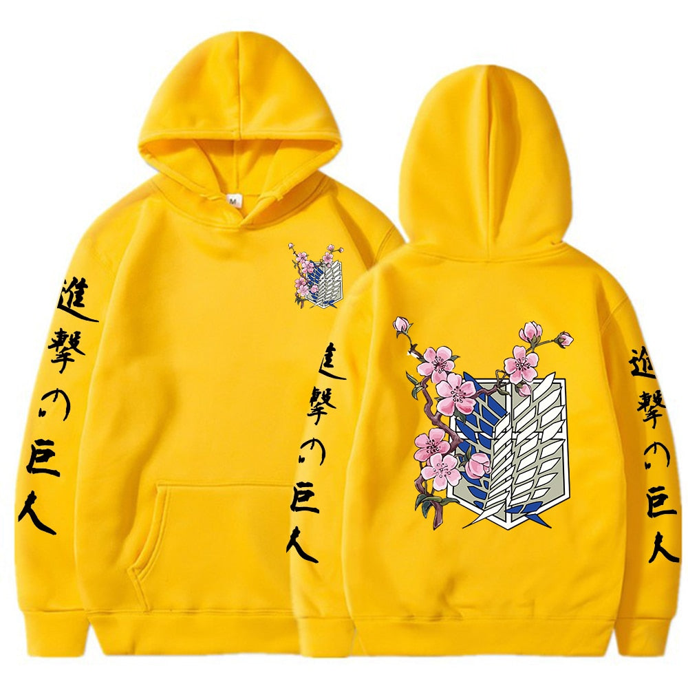 Attack On Titan Flower Blossom Hoodie