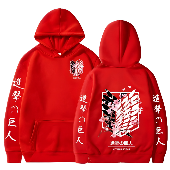 Attack On Titan Flower Blossom Hoodie V2