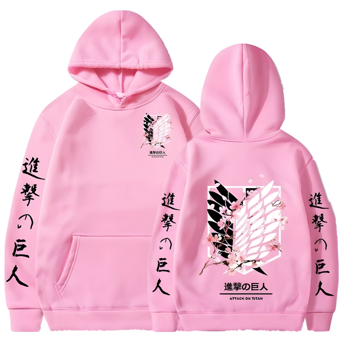 Attack On Titan Flower Blossom Hoodie V2