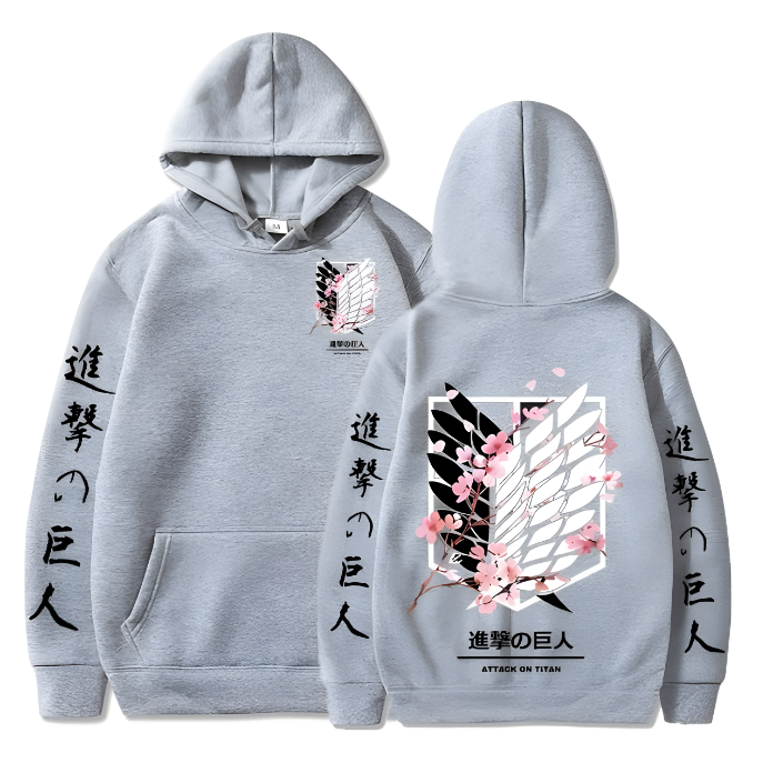 Attack On Titan Flower Blossom Hoodie V2