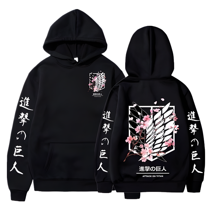 Attack On Titan Flower Blossom Hoodie V2