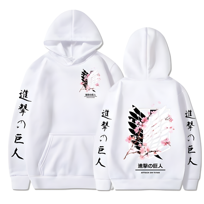 Attack On Titan Flower Blossom Hoodie V2