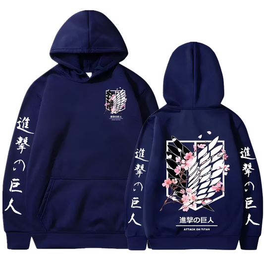 Attack On Titan Flower Blossom Hoodie V2