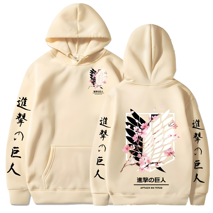 Attack On Titan Flower Blossom Hoodie V2